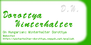 dorottya winterhalter business card